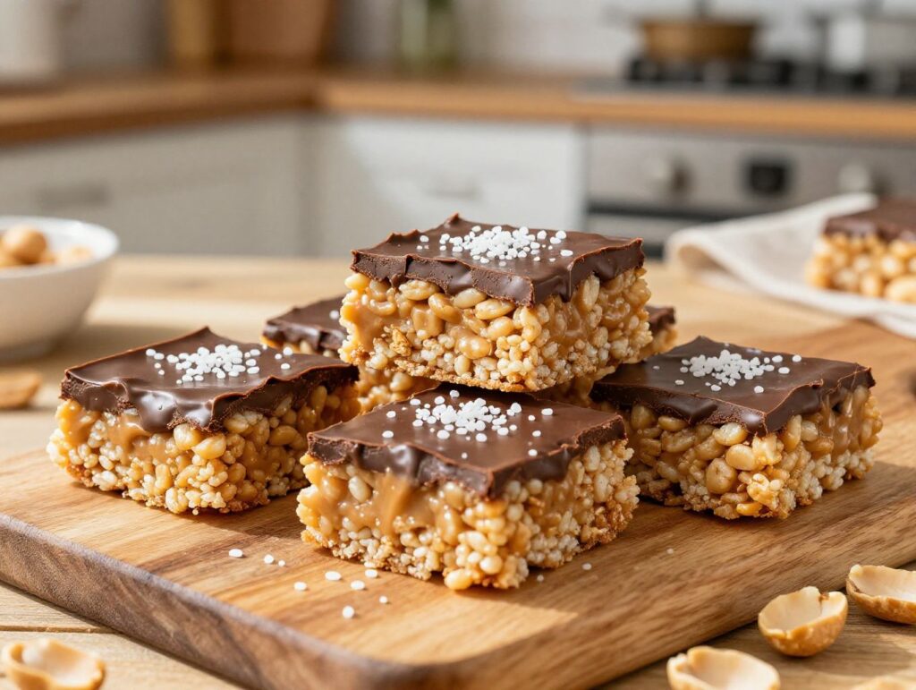 healthy peanut butter rice krispie treats