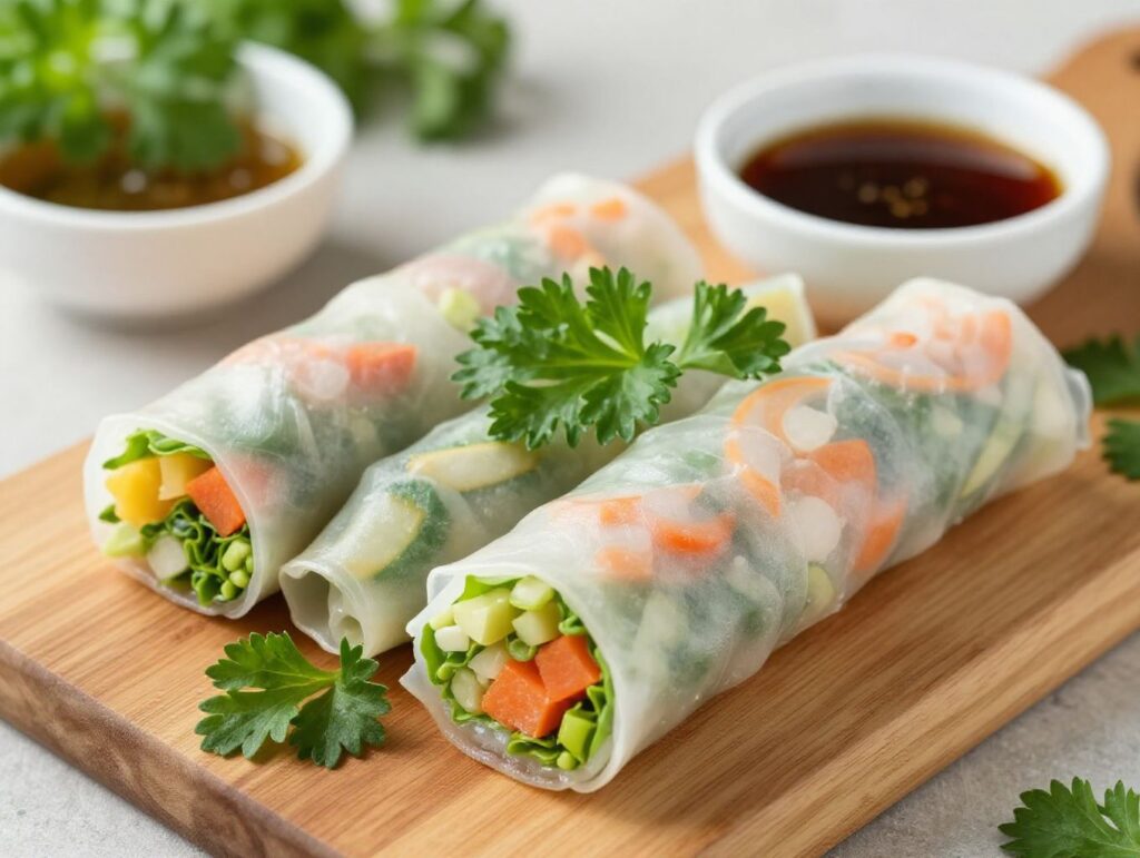 how to use rice paper for spring rolls