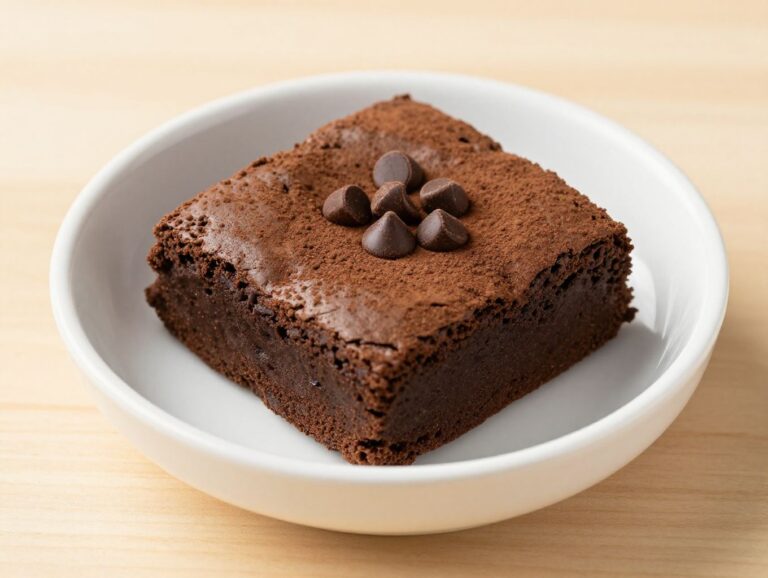 microwave protein brownie