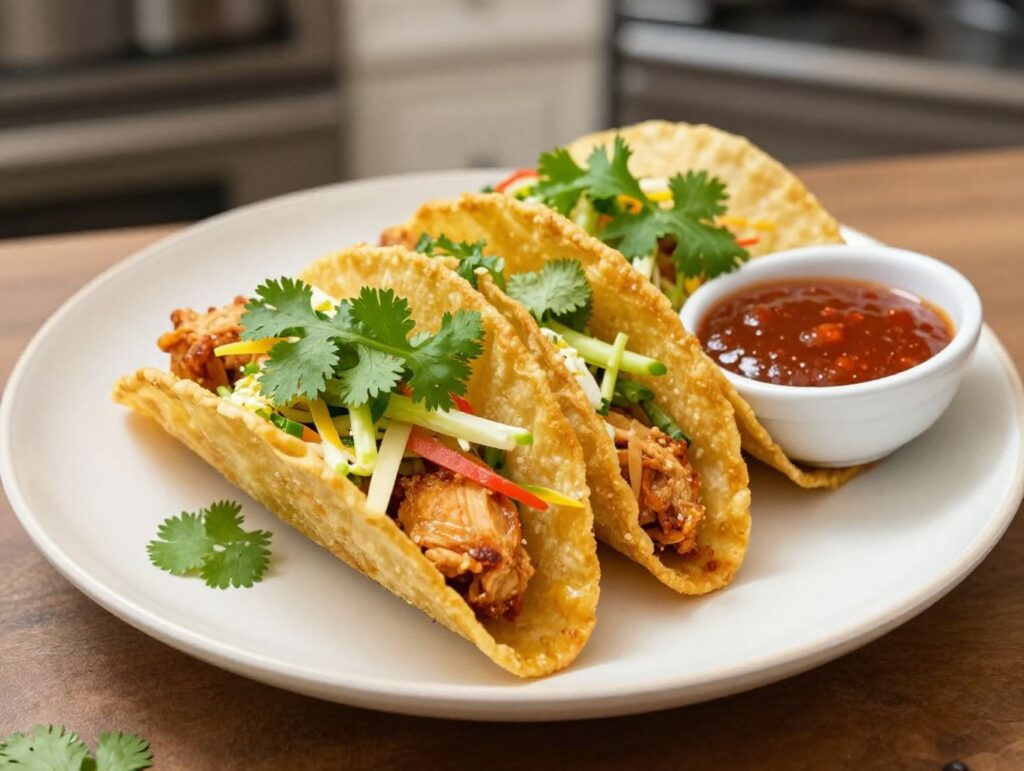chicken wonton taco recipe