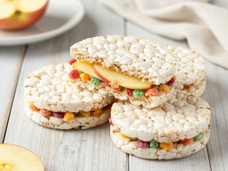 rice cake sandwiches