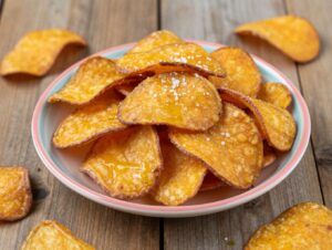 baked sweet potato chips recipe