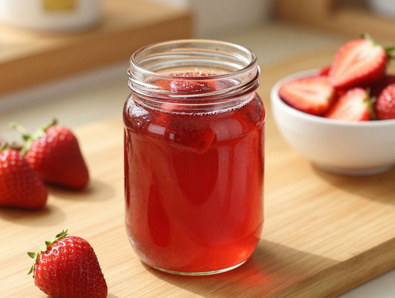 homemade strawberry syrup