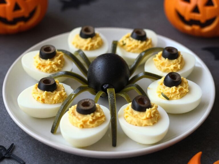 deviled eggs spiders