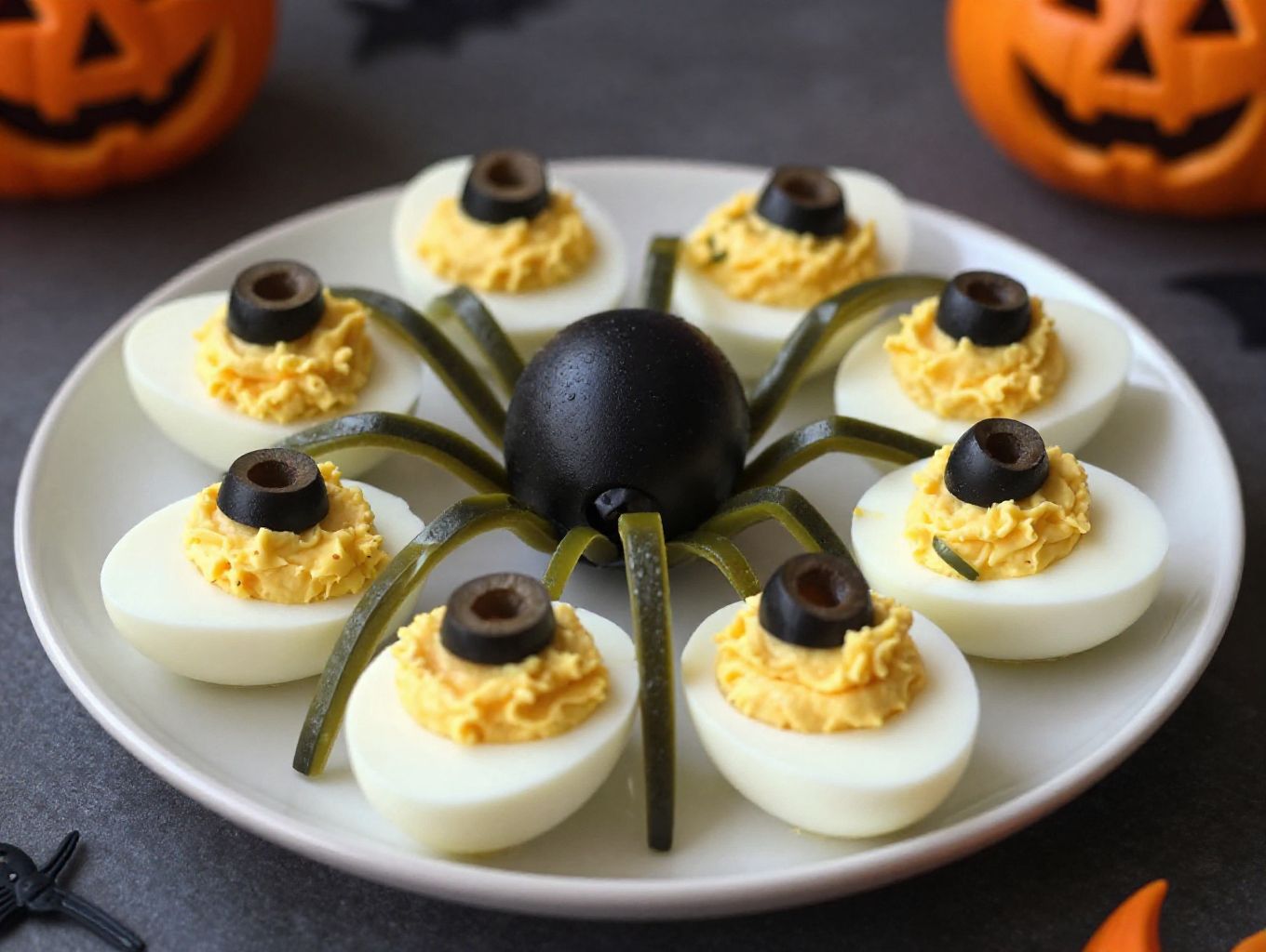 deviled eggs spiders