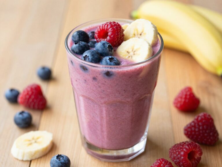 how to make a fruit smoothie with protein powder