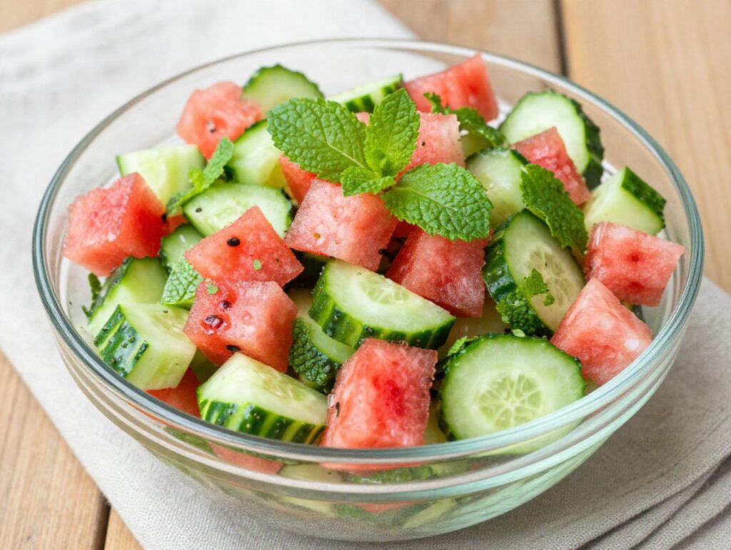 minted cucumber salad
