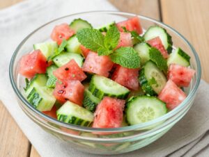minted cucumber salad